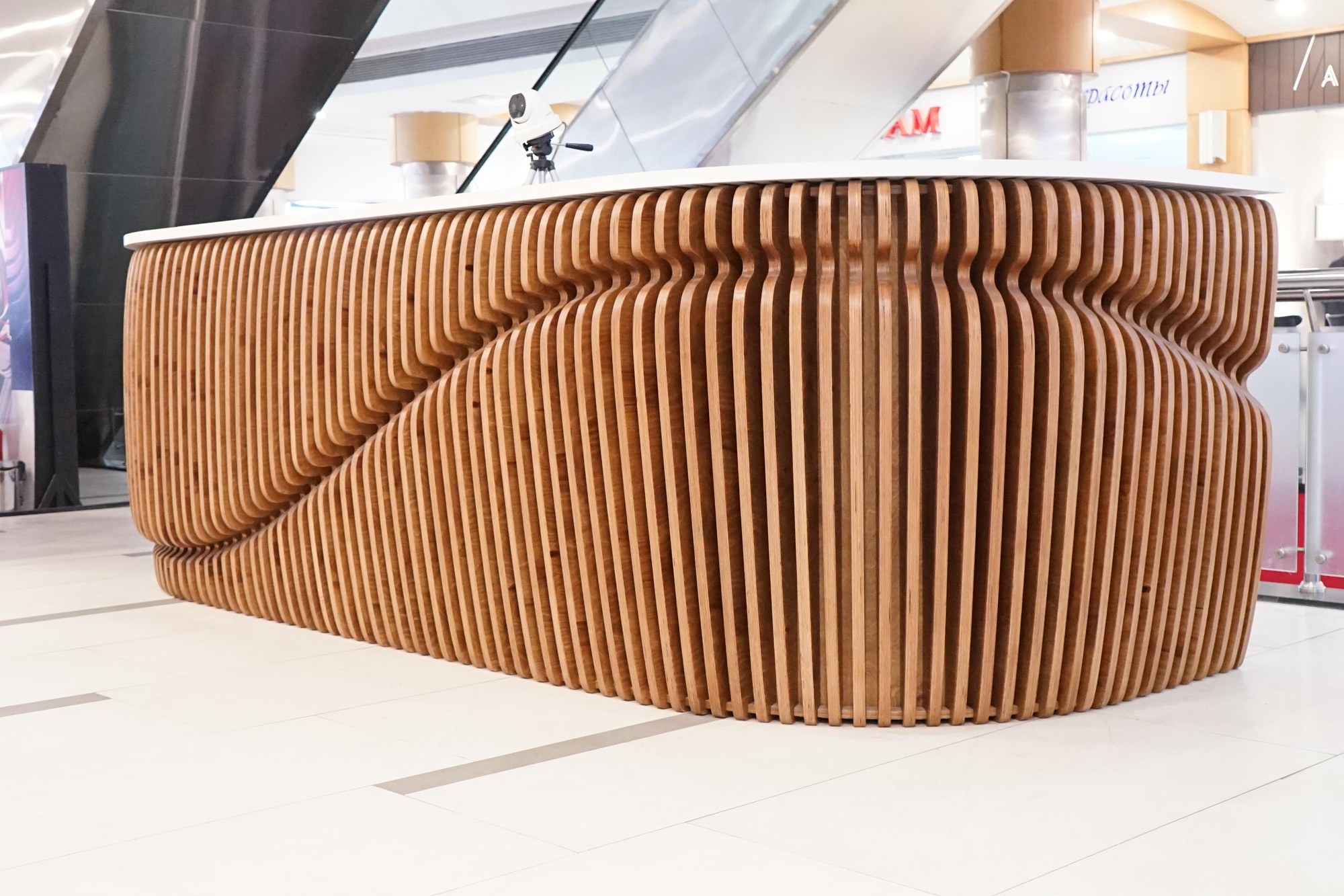 SPUTNIK Mall, Almaty — parametric benches by Parametrica · photo 2 of 4