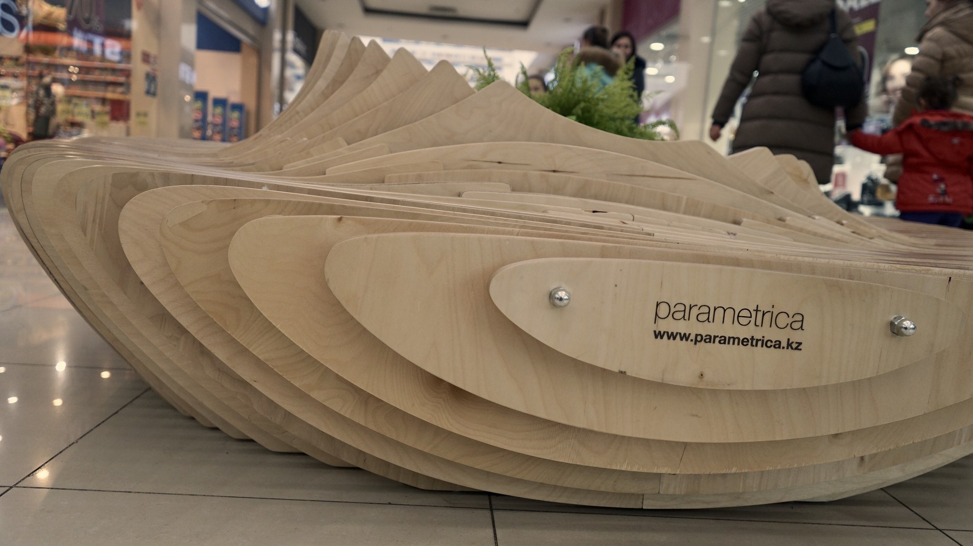 ADK Mall, Almaty — parametric bench Gi3.1 · photo 3 of 5