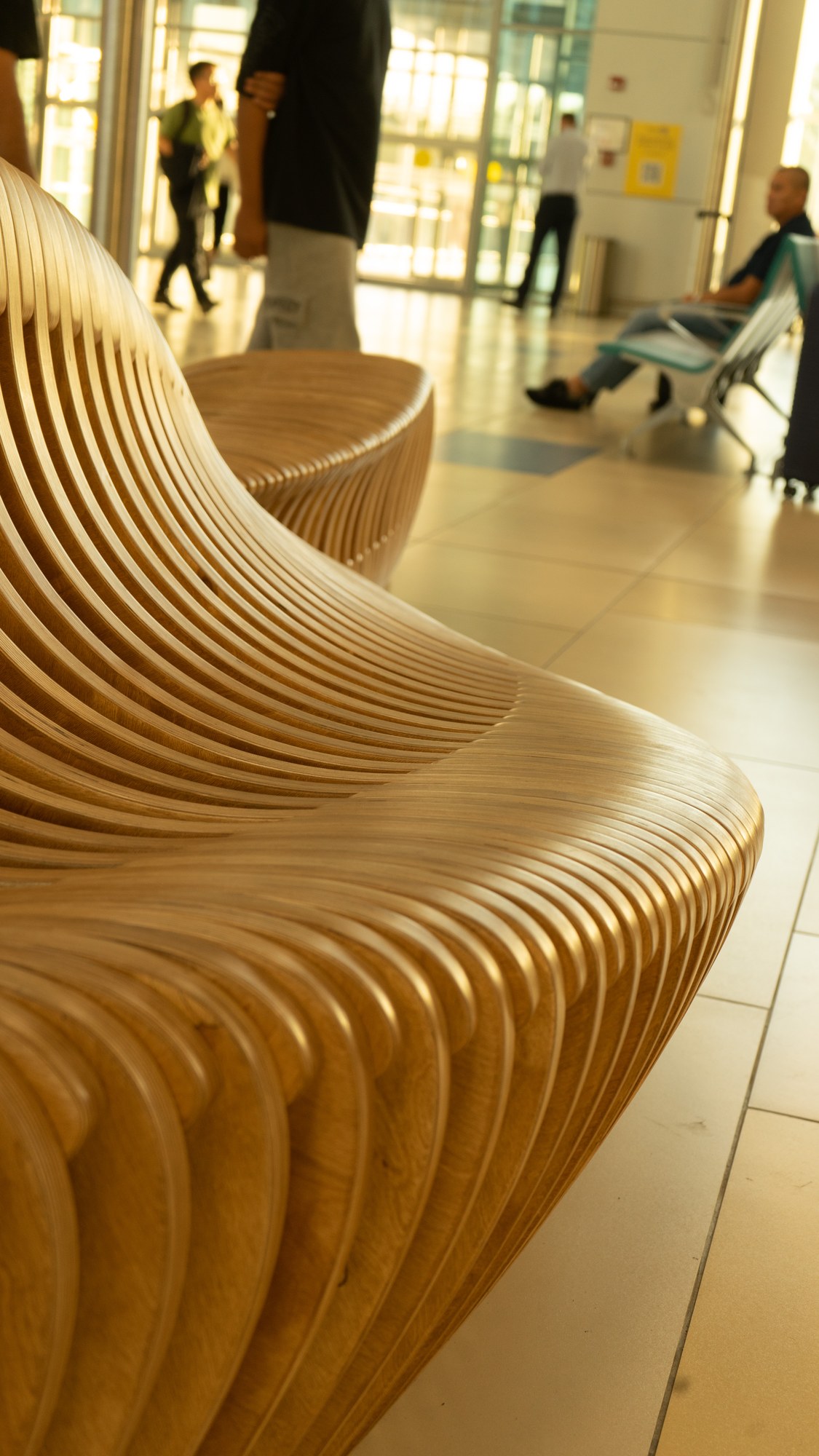 Parametric bench GL1.32 at Almaty International Airport · photo 5 of 11