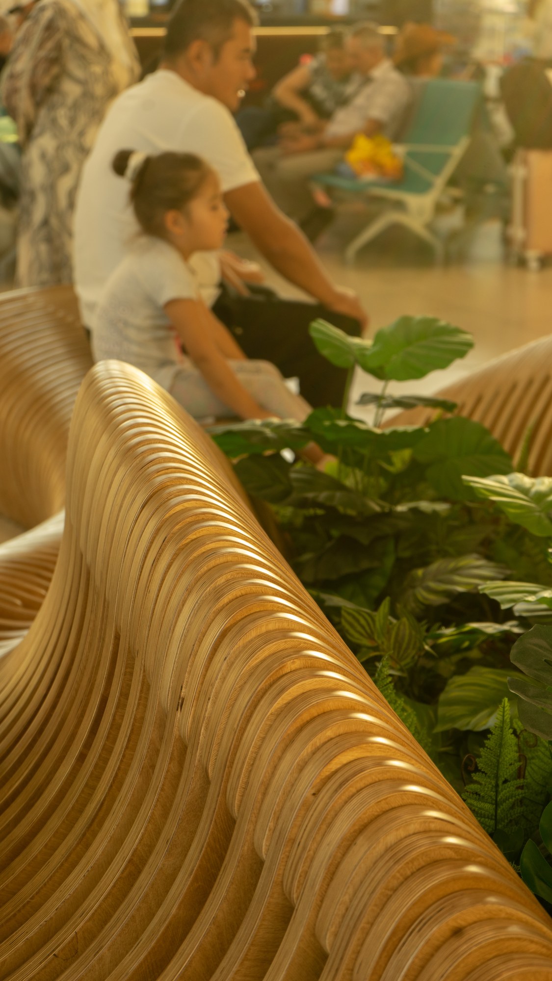 Parametric bench GL1.32 at Almaty International Airport · photo 9 of 11