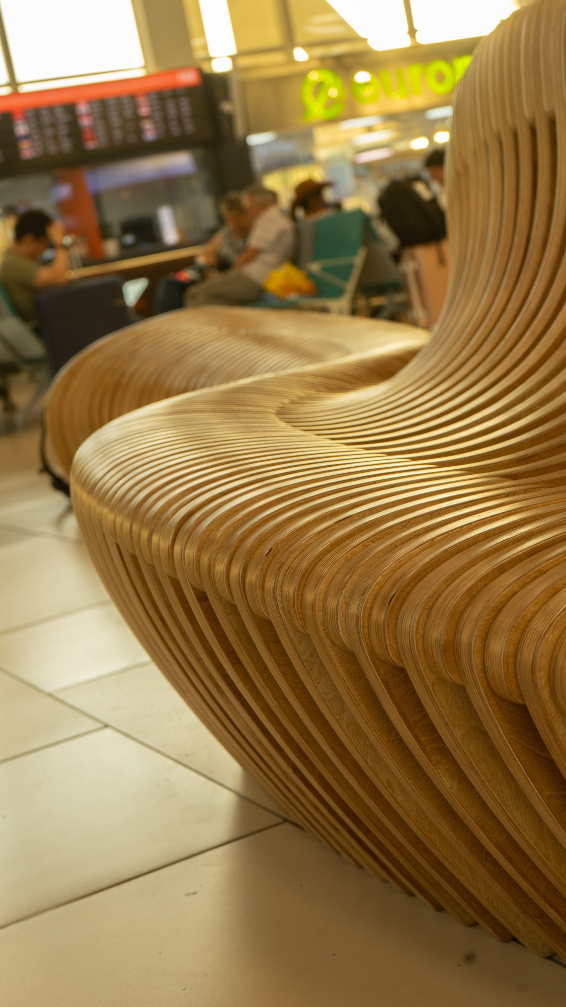 Parametric bench GL1.32 at Almaty International Airport · photo 10 of 11