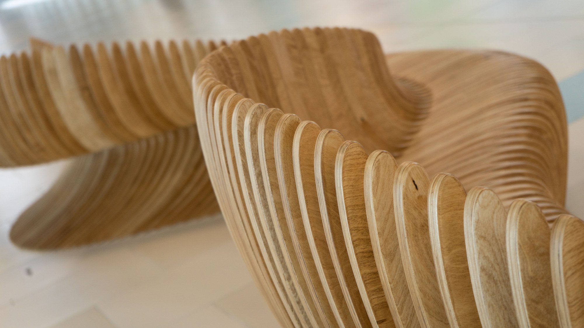 Parametric bench S4.1210 at Almaty International Airport · photo 5 of 6
