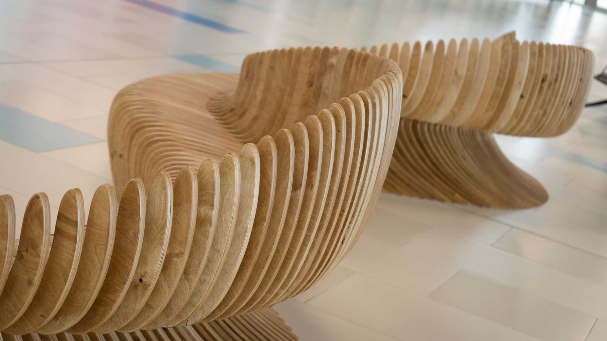 Parametric bench S4.1210 at Almaty International Airport · photo 6 of 6