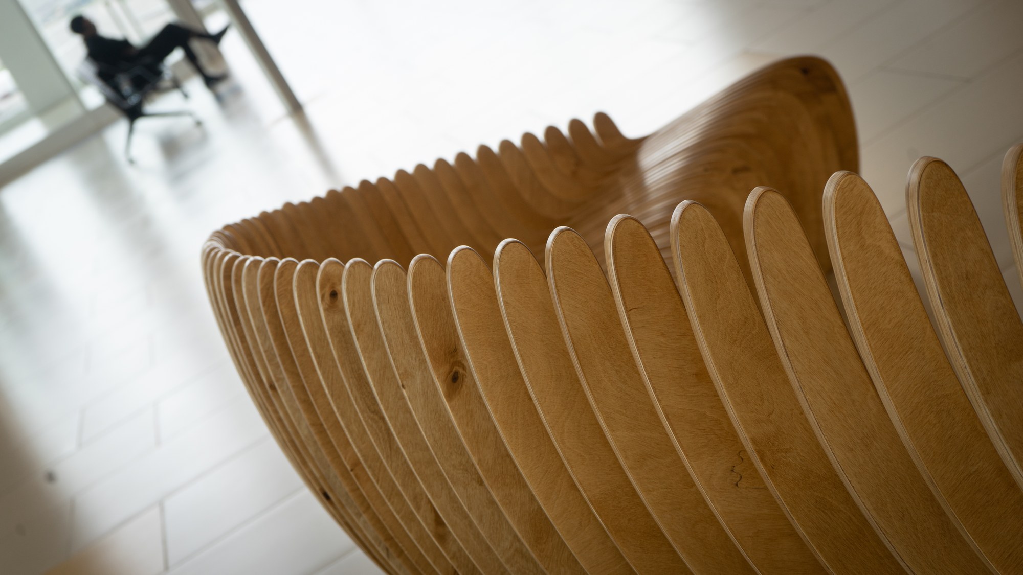 Parametric bench S4.124 at Almaty International Airport · photo 5 of 6