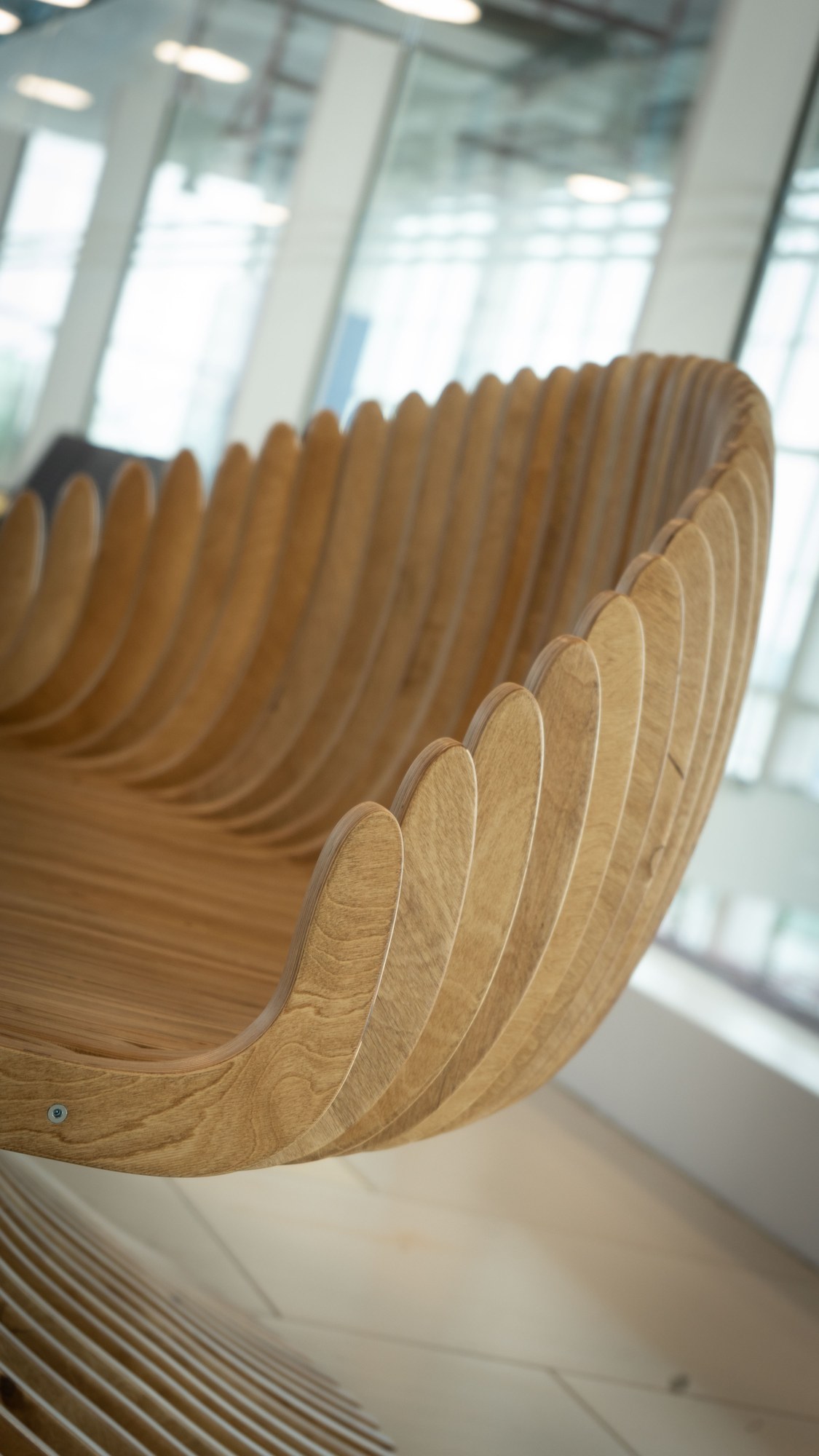 Parametric bench S4.18 at Almaty International Airport · photo 4 of 8