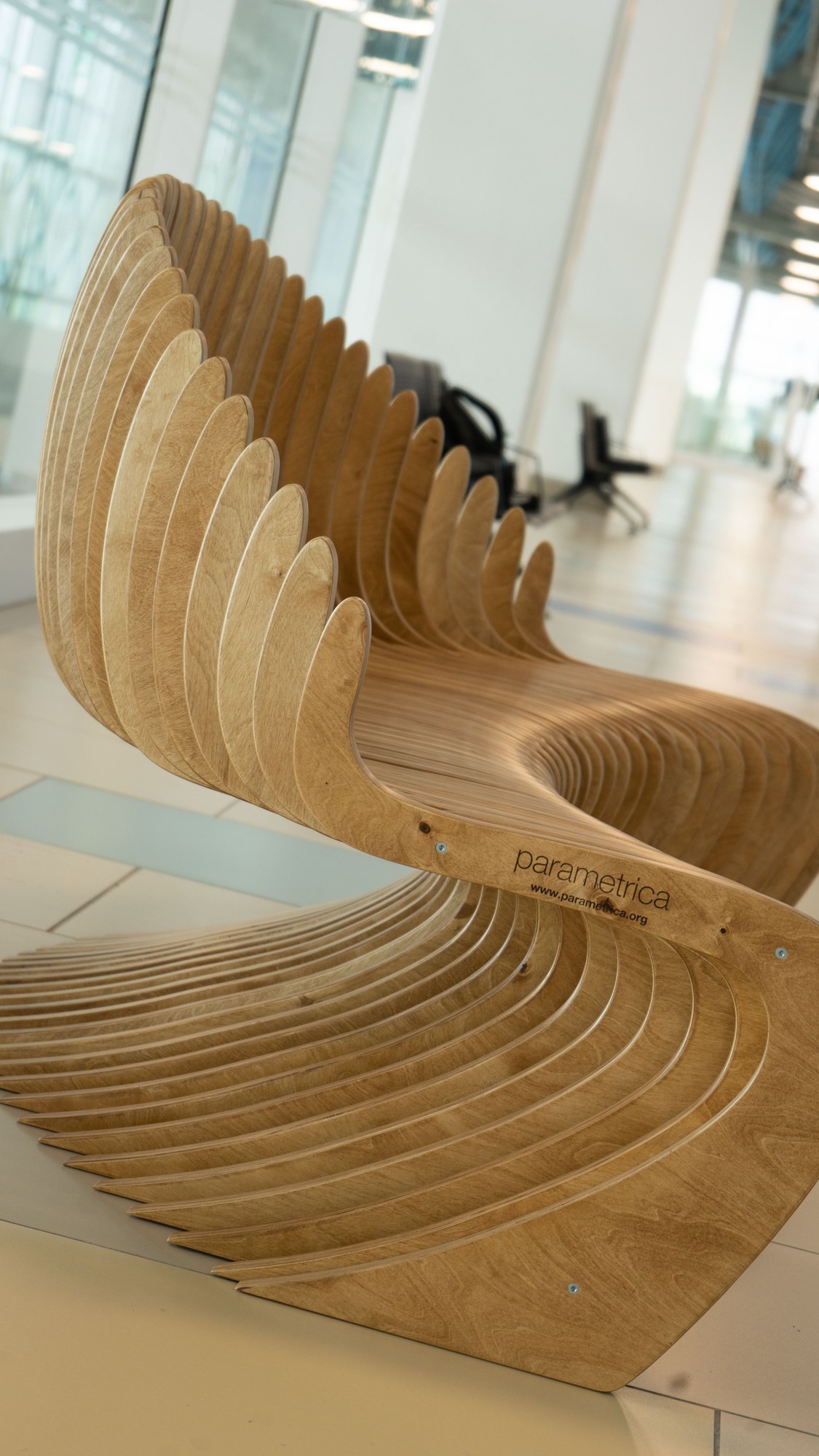 Parametric bench S4.18 at Almaty International Airport · photo 6 of 8