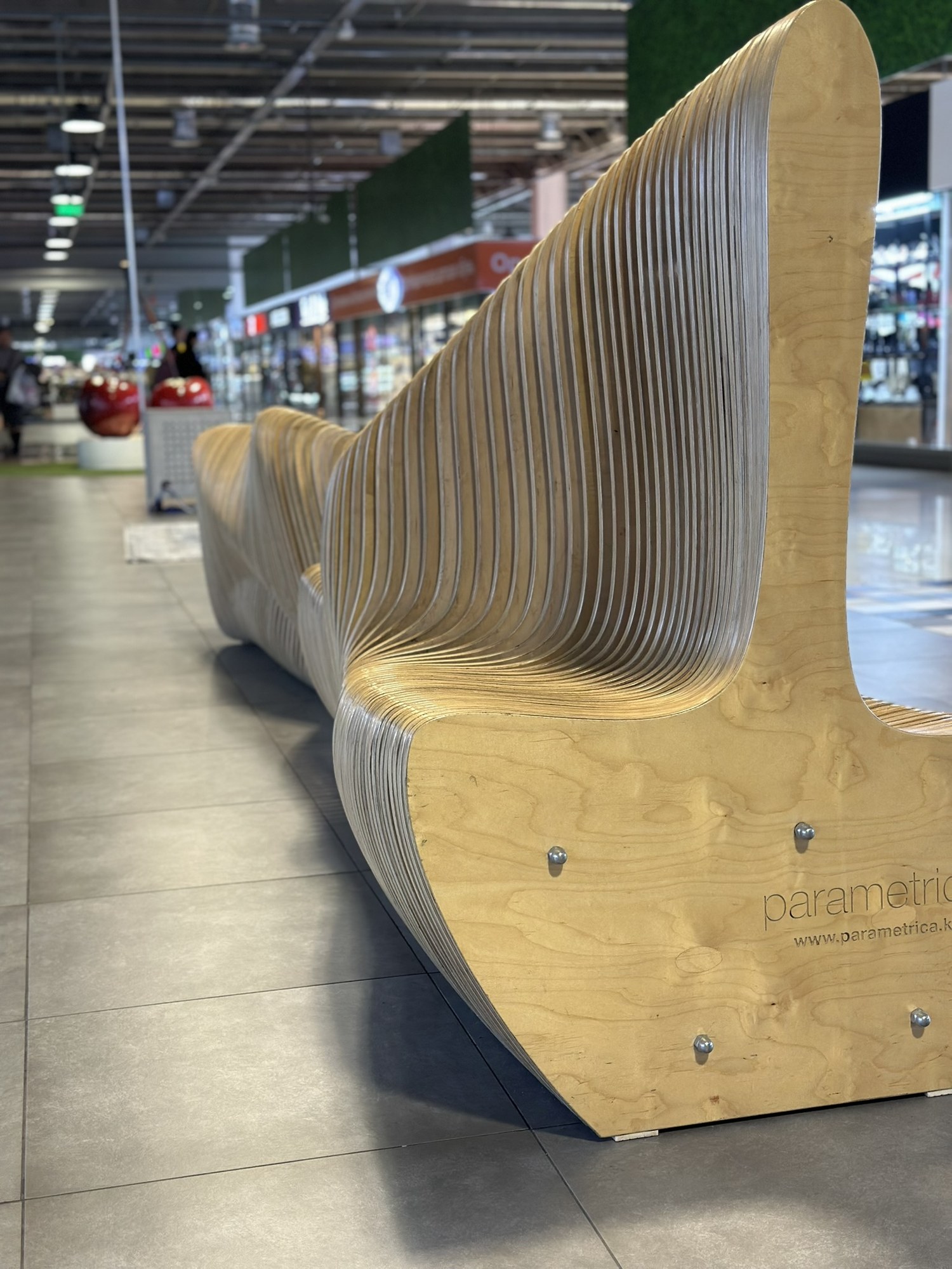 GRAND PARK mall, Almaty — parametric benches by Parametrica · photo 4 of 8