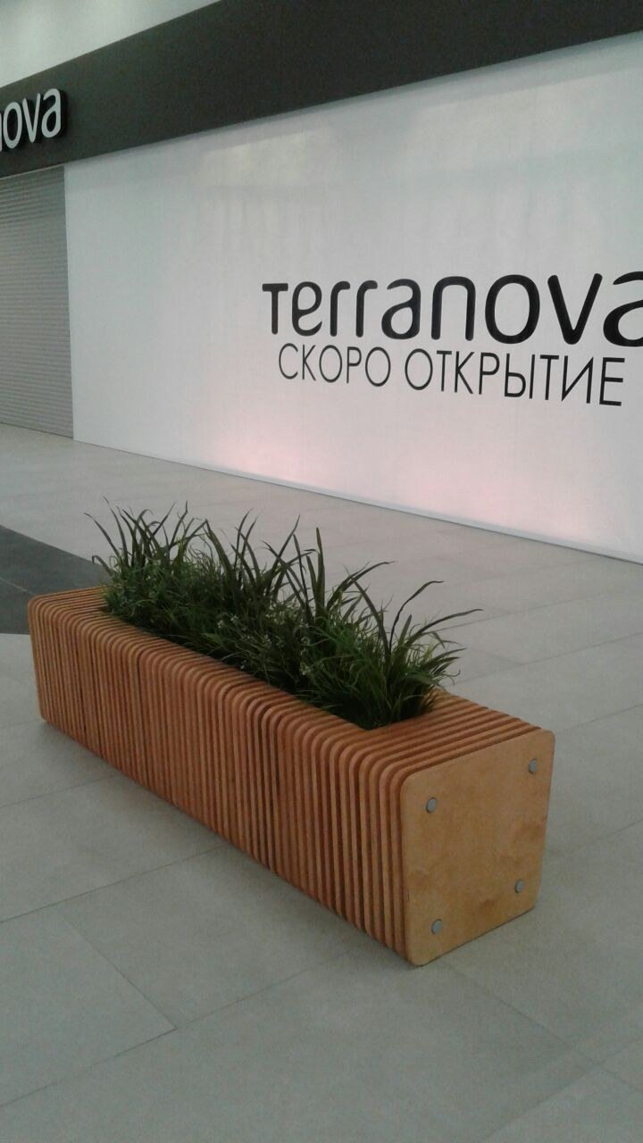 Parametric bench B2.4 at KOSTANAY PLAZA mall Kostanay · photo 3 of 7