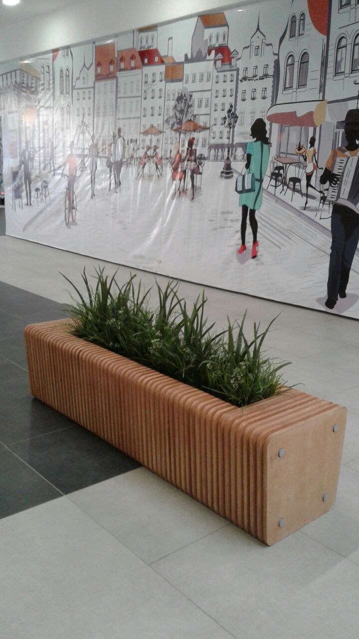 Parametric bench B2.4 at KOSTANAY PLAZA mall Kostanay · photo 6 of 7