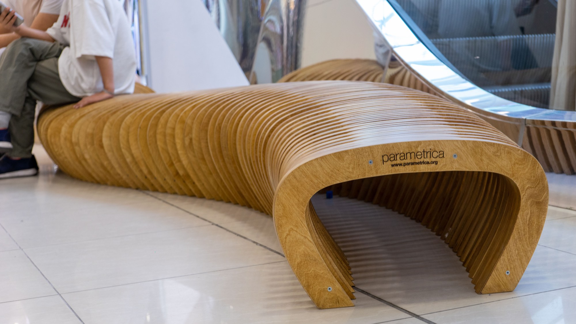 Parametric bench L2.1 at NEXT Mall Tashkent · photo 1 of 12