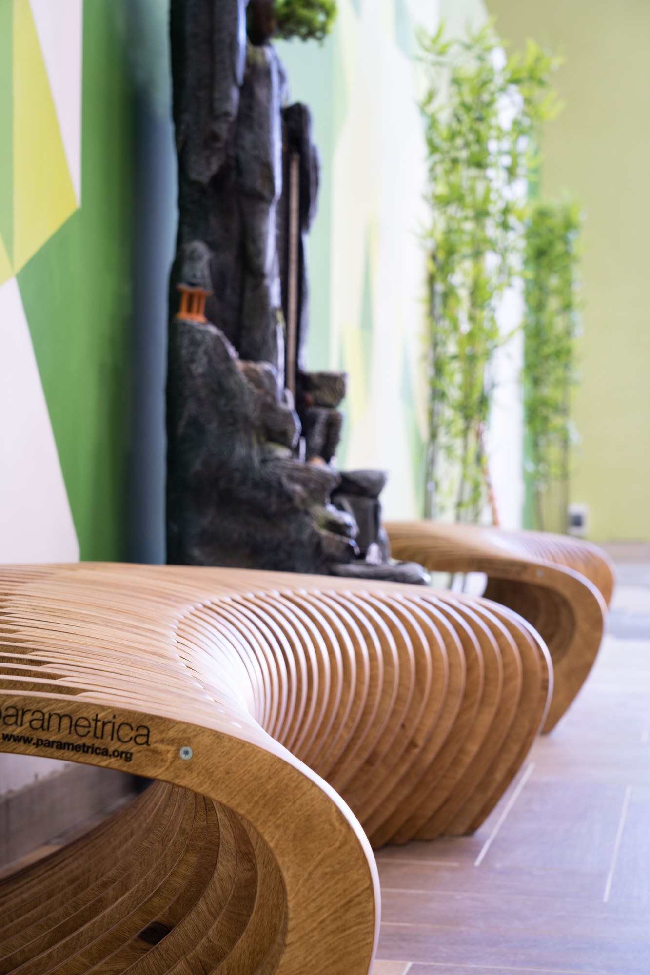 Parametric bench LT1.8 at ORKEN School Aktau · photo 1 of 6