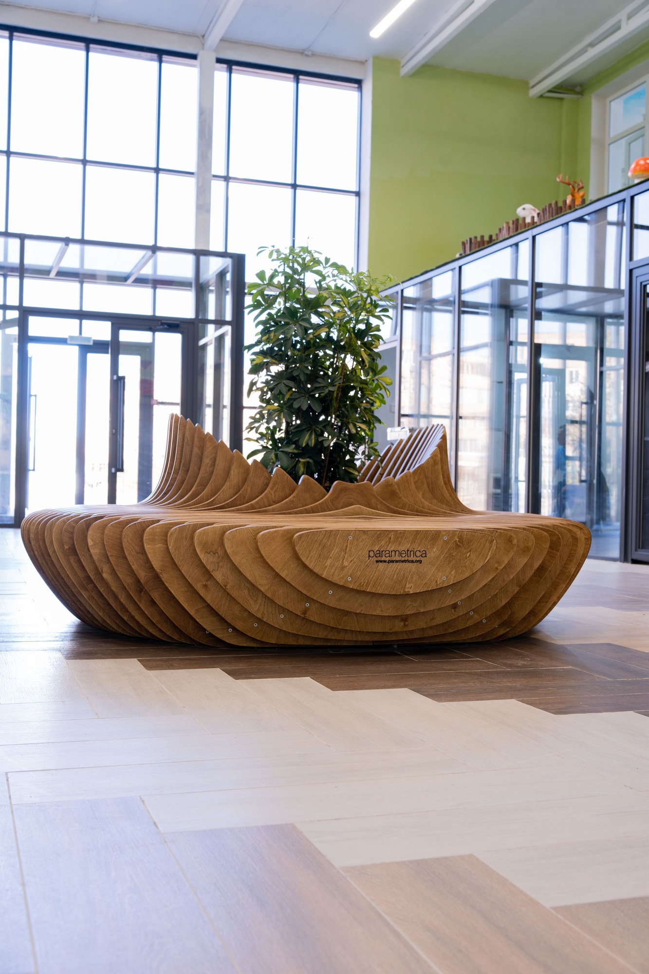 Parametric bench P4.52 at ORKEN School Aktau · photo 4 of 12