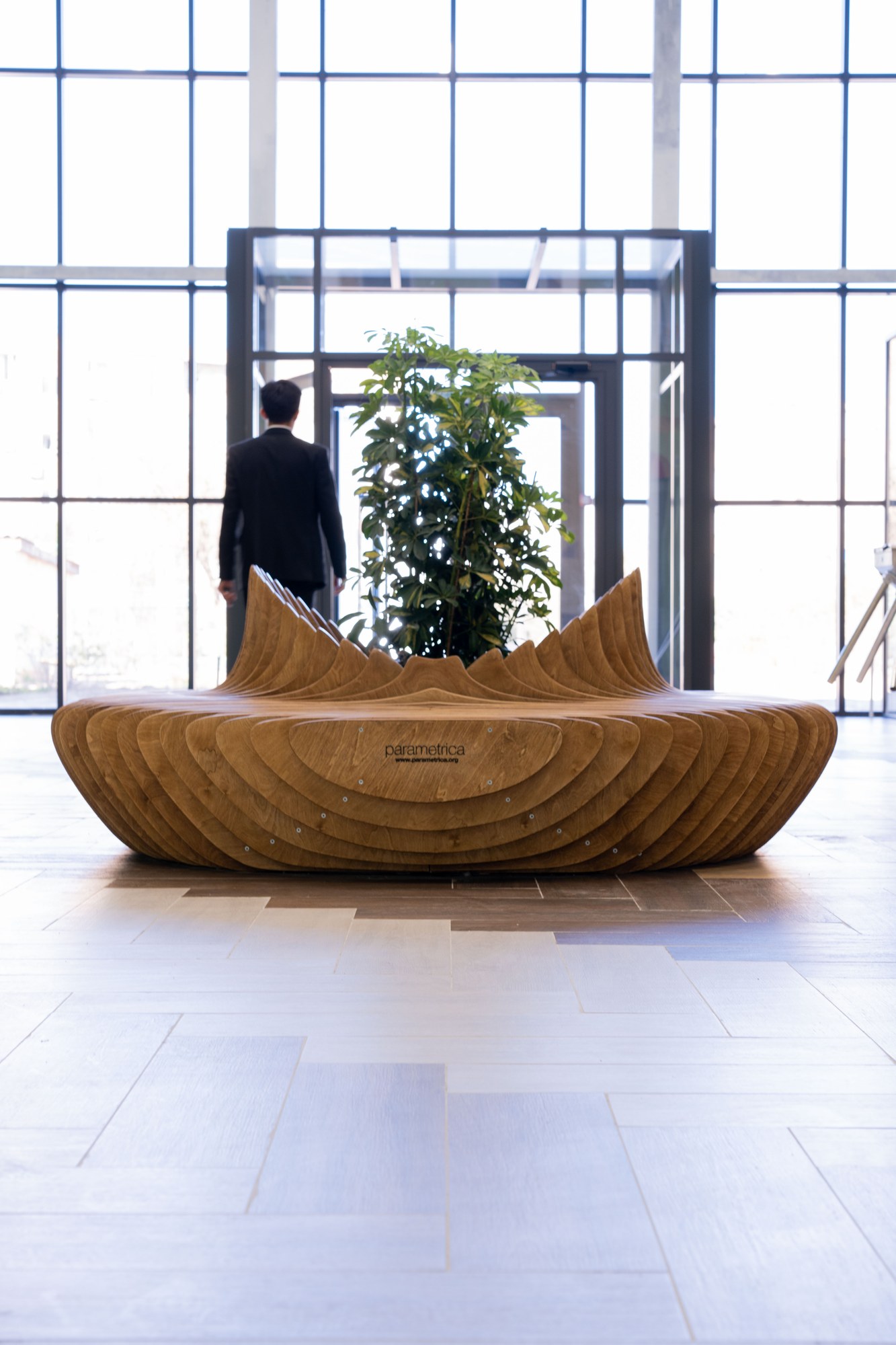 Parametric bench P4.52 at ORKEN School Aktau · photo 5 of 12