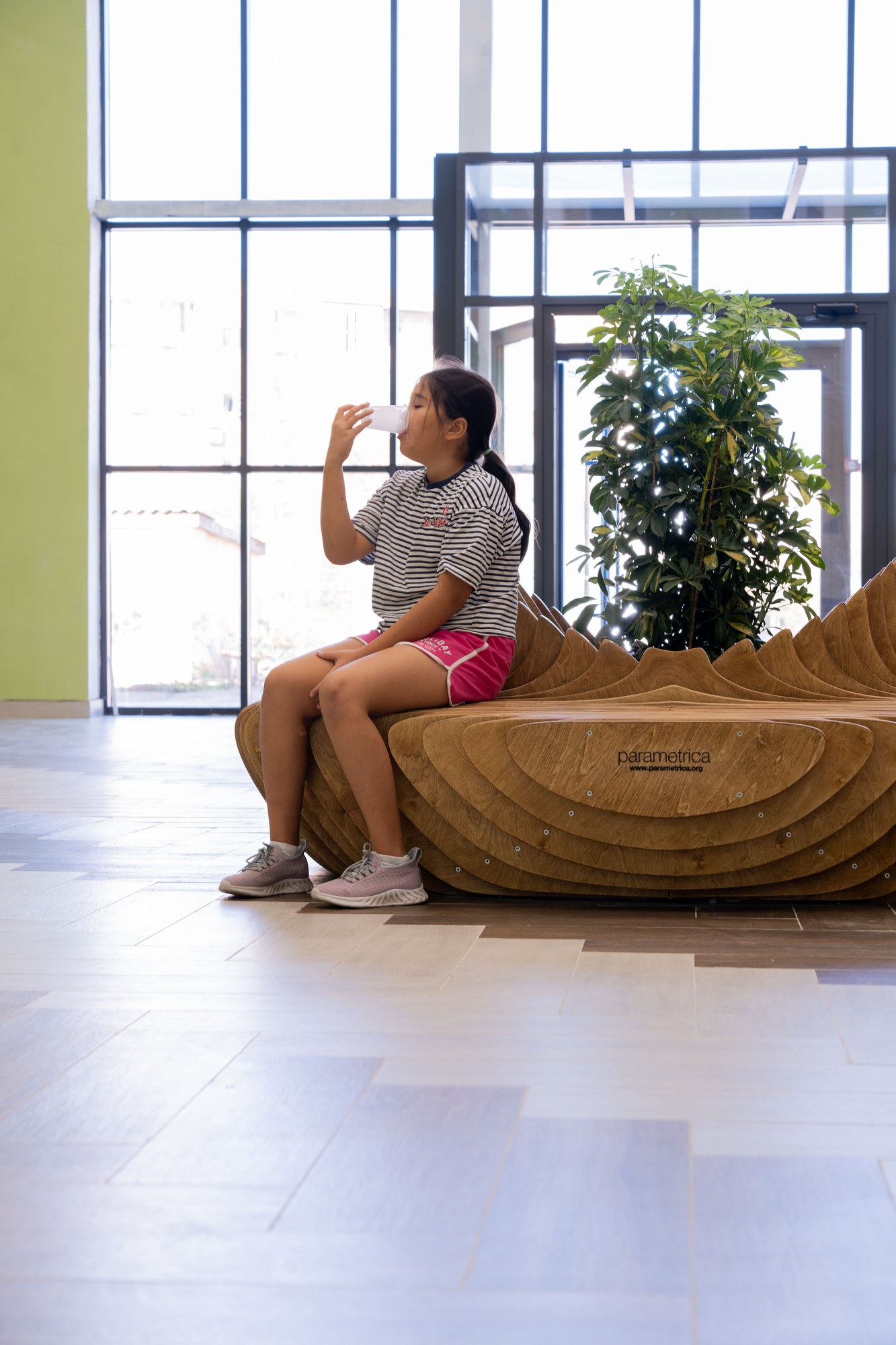 Parametric bench P4.52 at ORKEN School Aktau · photo 6 of 12