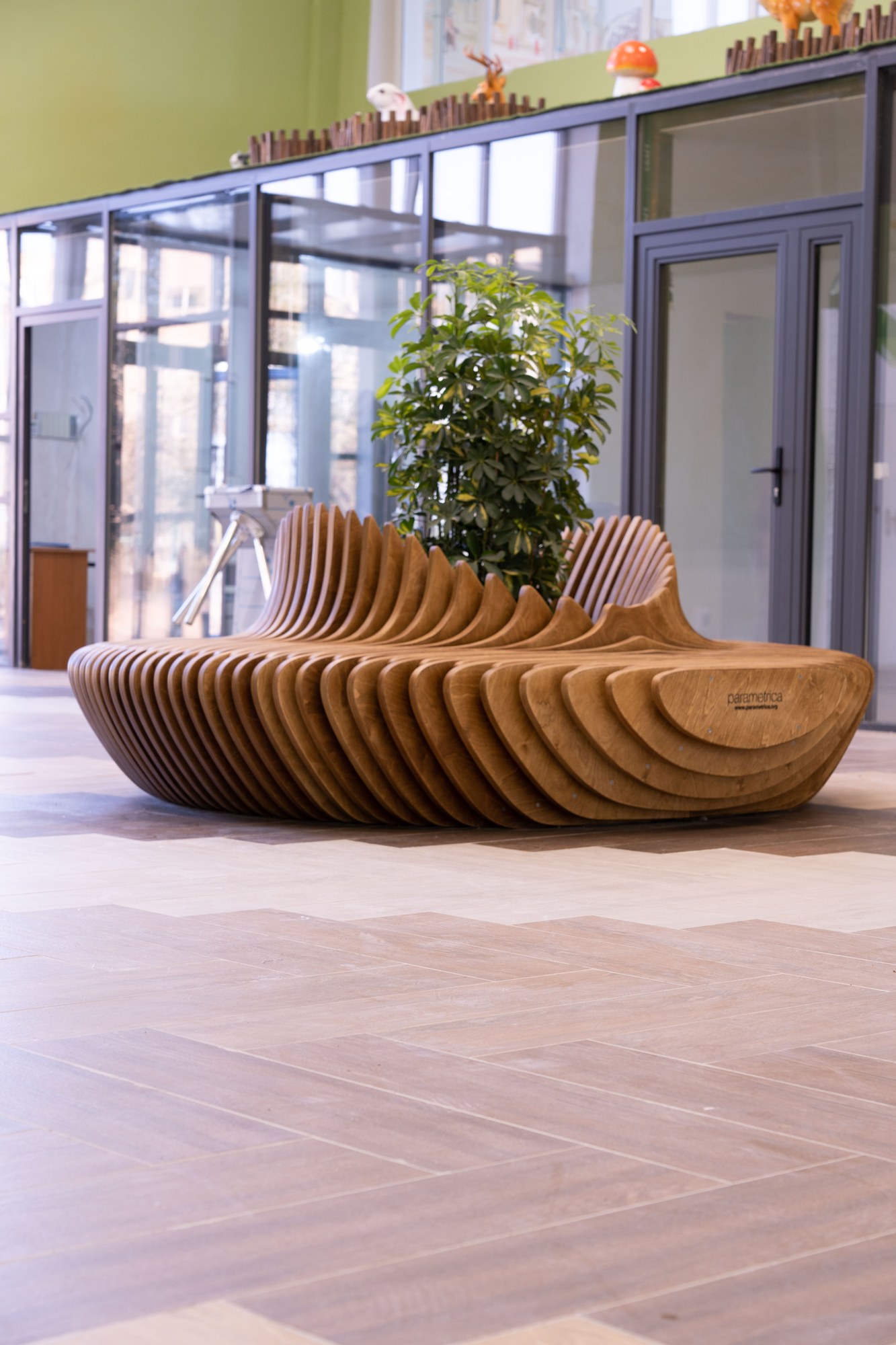 Parametric bench P4.52 at ORKEN School Aktau · photo 7 of 12