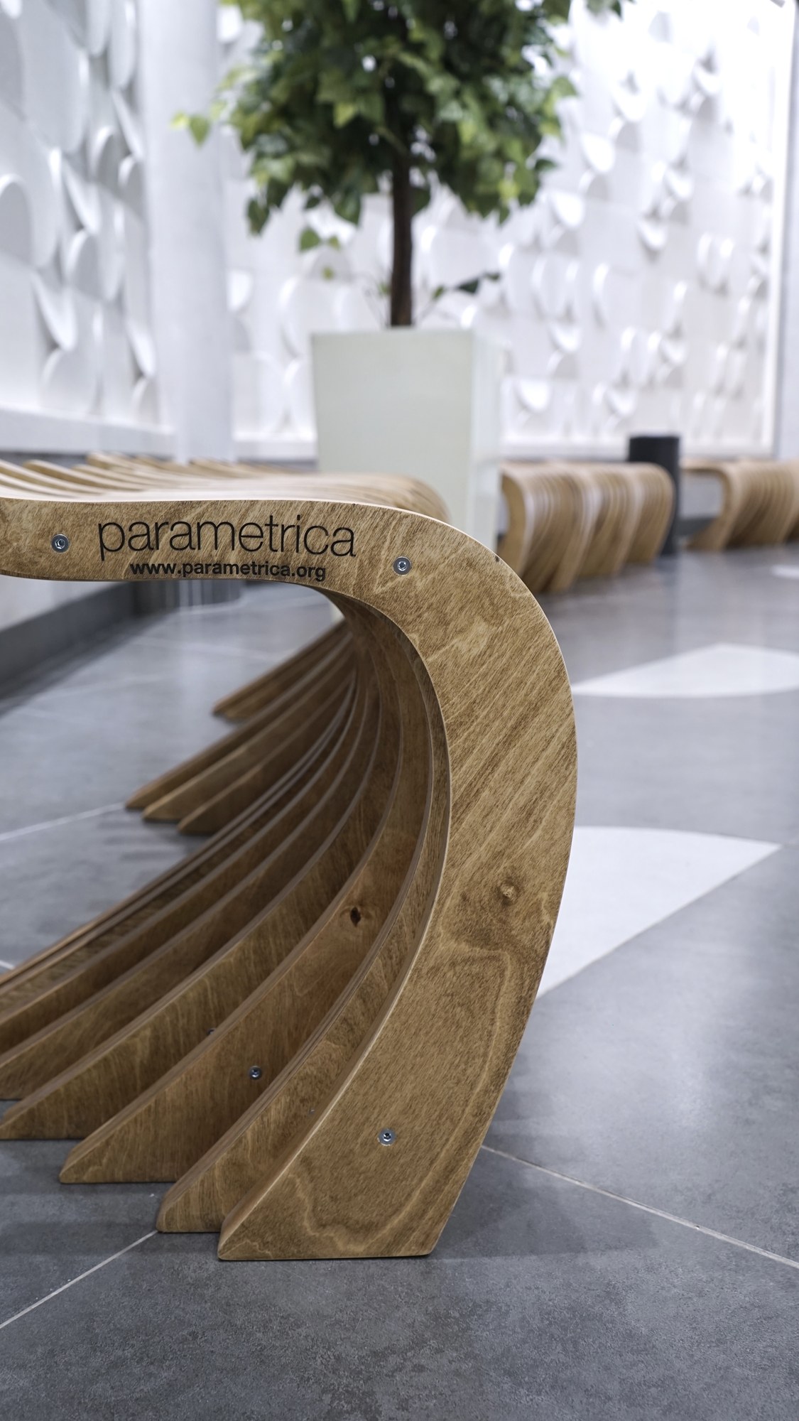 PLATFORMA Foodmarket, Almaty — parametric bench T2.31 · photo 4 of 9