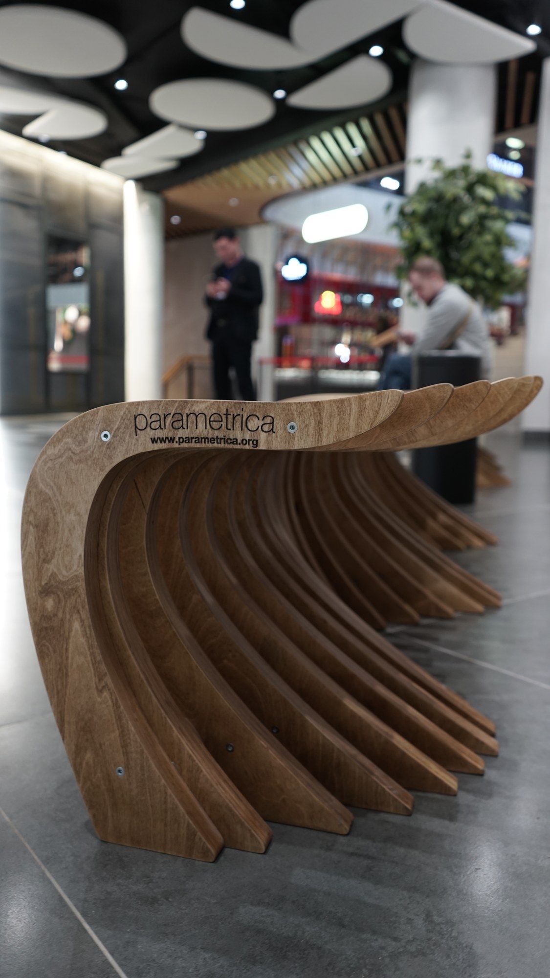 PLATFORMA Foodmarket, Almaty — parametric bench T2.31 · photo 7 of 9