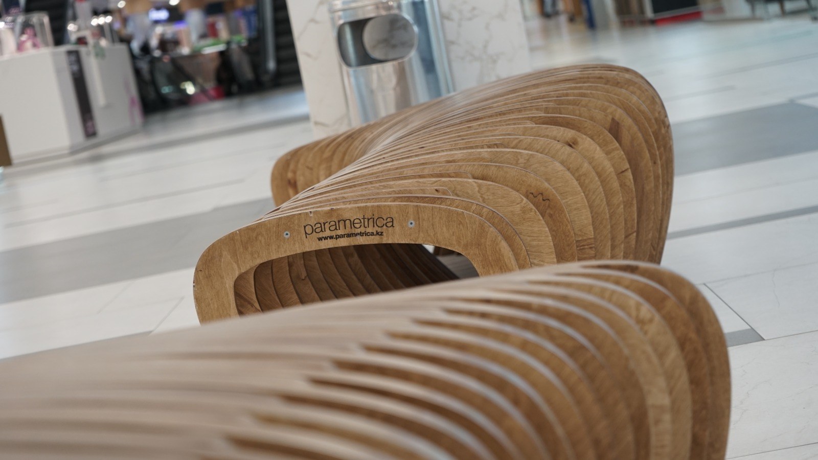SPUTNIK Mall, Almaty — parametric benches