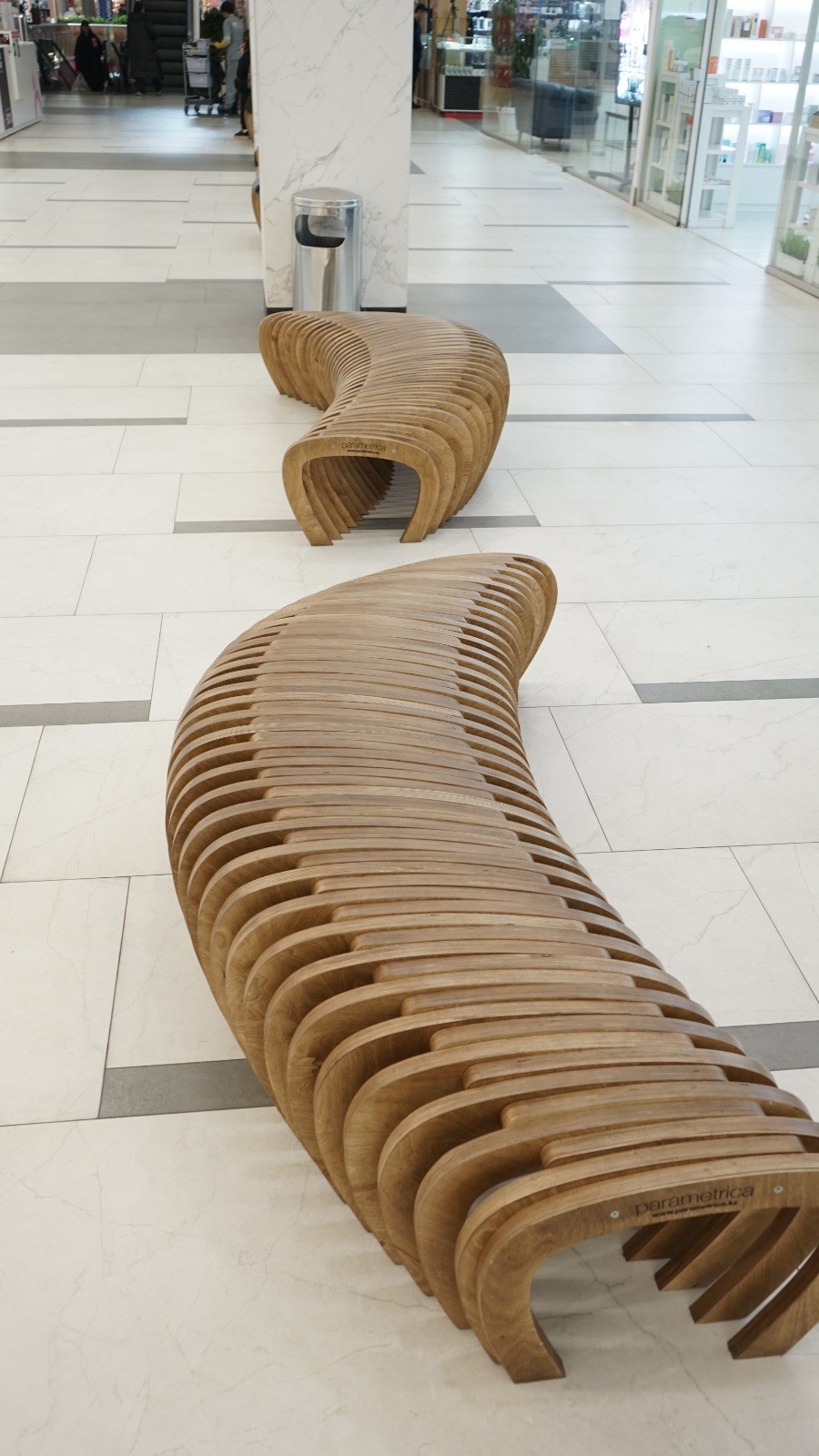 SPUTNIK Mall, Almaty — parametric bench L1.8 · photo 2 of 4