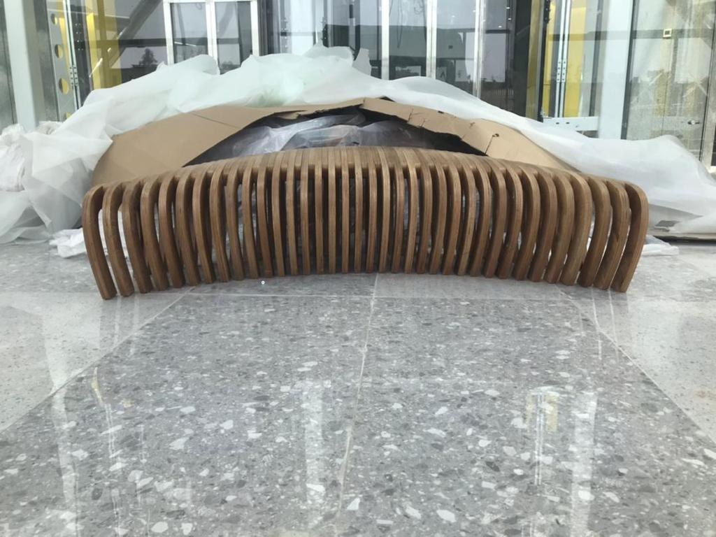 Siyoma Mall, Dushanbe — parametric benches