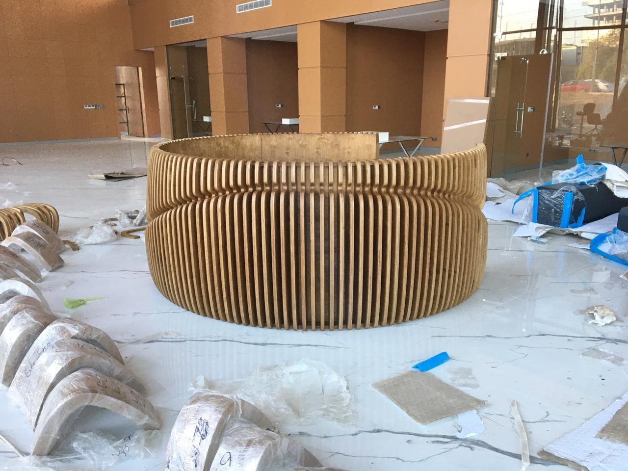 Modon sela center Baghdad, Baghdad — parametric benches