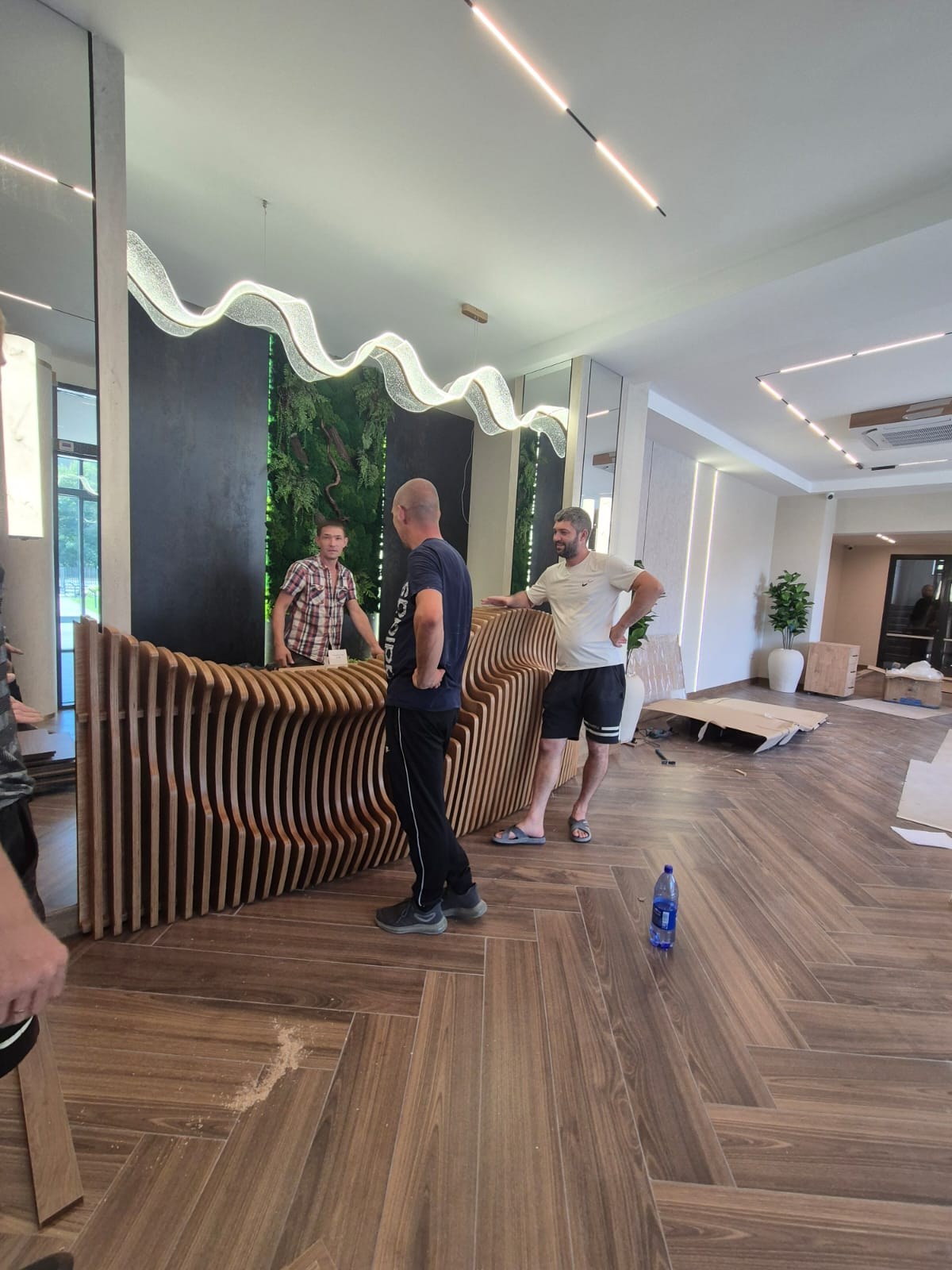 SPA center, Aksay — parametric benches