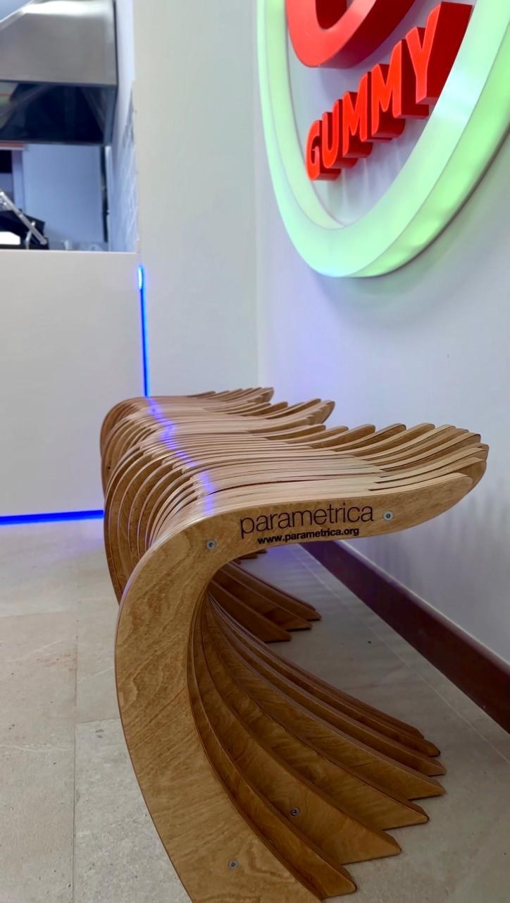 ZAMAN School, Almaty — parametric benches