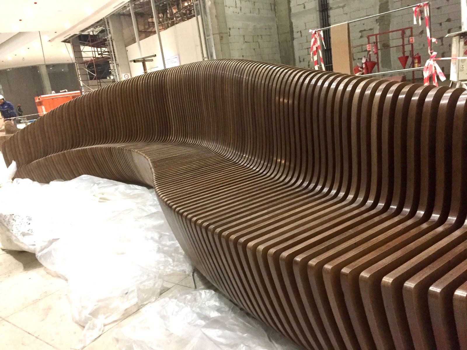 MEGA Silk Way, Astana — parametric benches