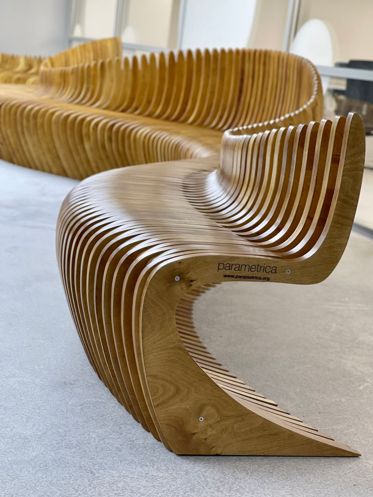 SHOKAN SCHOOL, Almaty — parametric benches