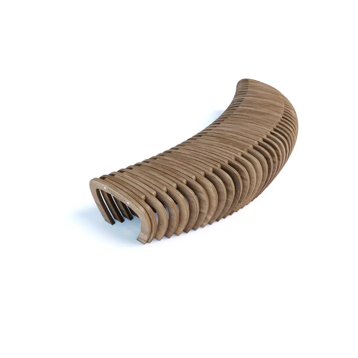 Parametric bench L1.8 used in benches for entrance lobbies