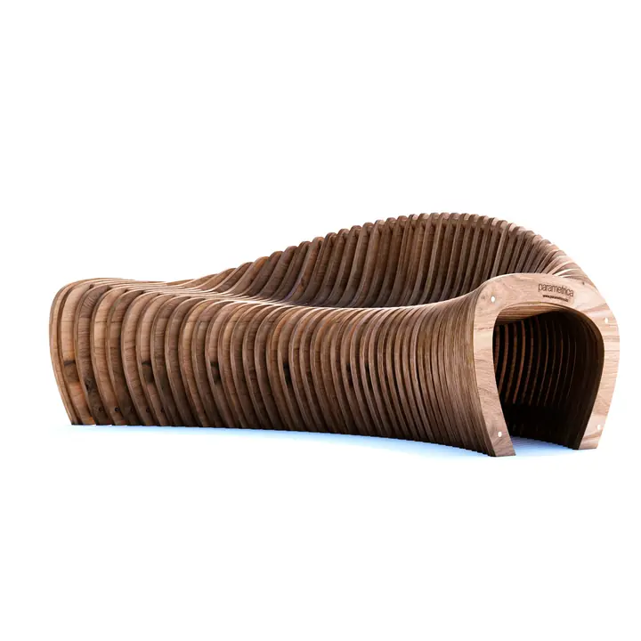 Parametric bench S3.33 used in benches for entrance lobbies