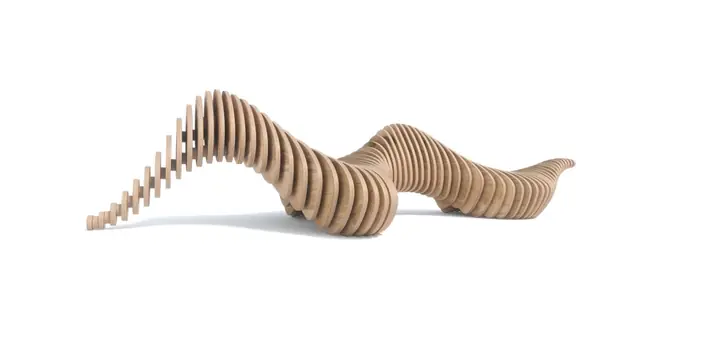 Parametric bench V1.36 used in benches for business centres and offices
