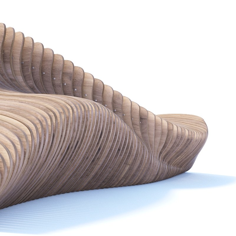 Parametric bench FL1.235 — view · photo 4 of 6