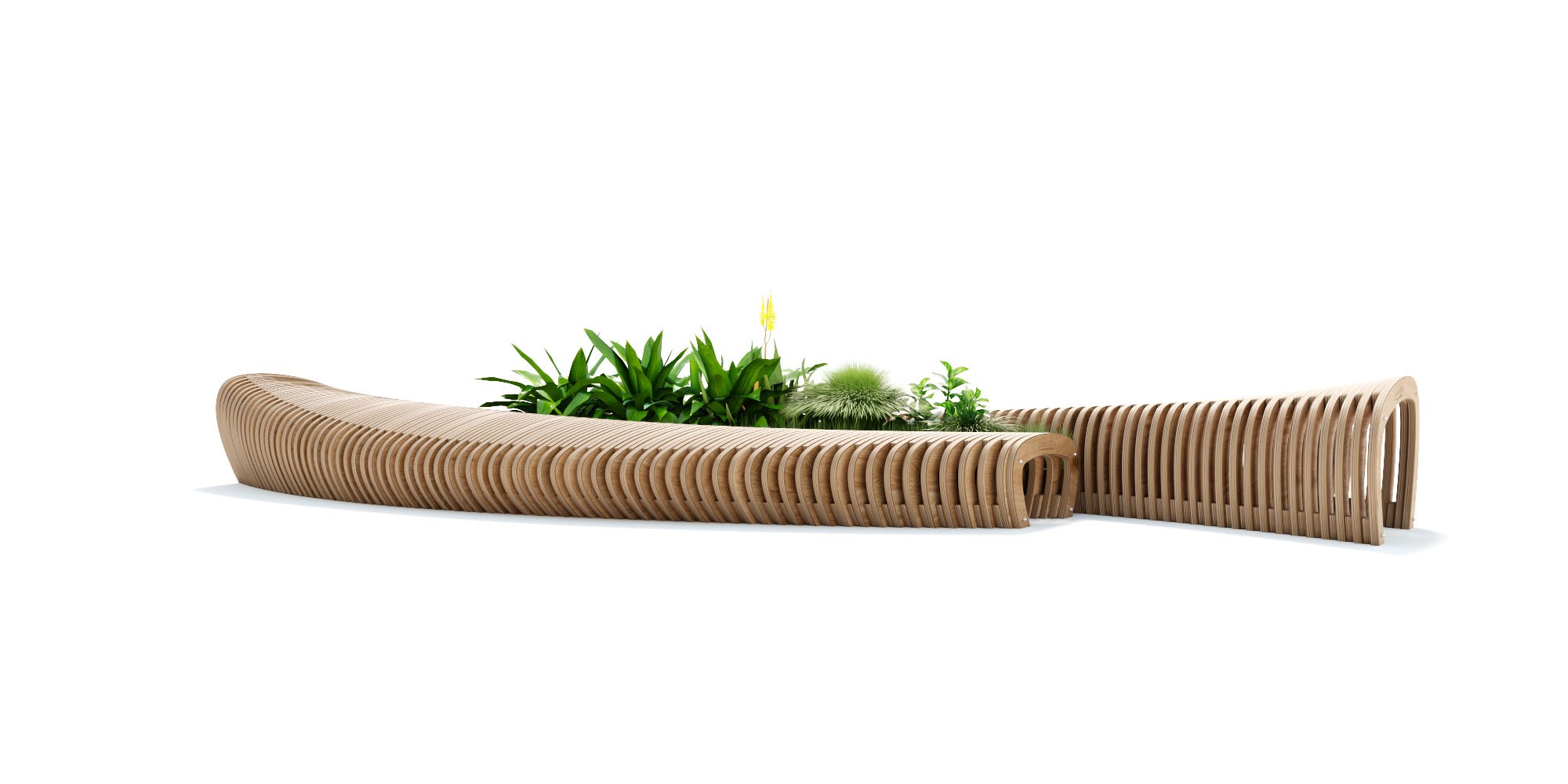 Parametric bench GL4.12 — view · photo 3 of 4