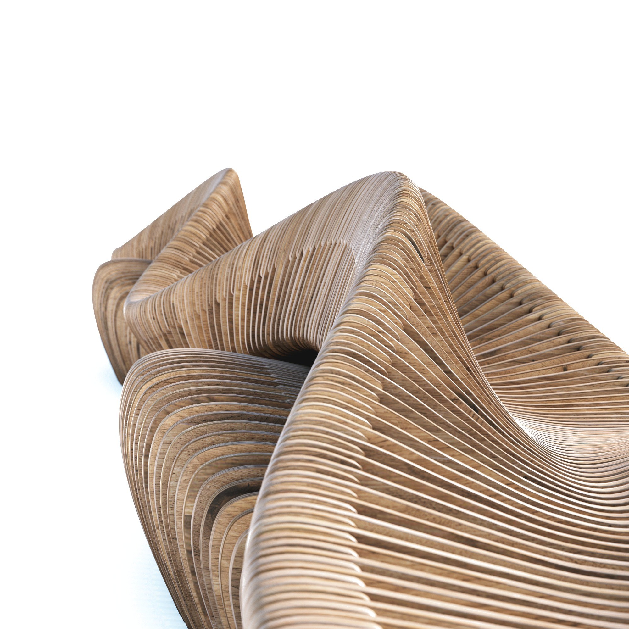Parametric bench W2.12 — view · photo 5 of 6